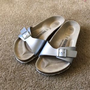 Silver Madrid Birkenstock